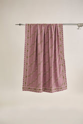 DD-0887 MAUVE POLY WOOL SHAWL